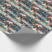 Boxer Kerstbak: Festieve Kerstmis Cadeaupapier (Hoek)