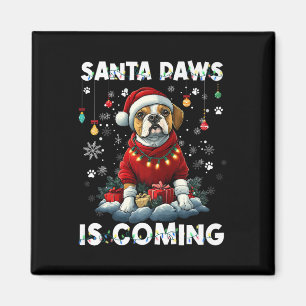 Boxer Kerstboom Lights Decorations Hondenliefhebbe Magneet
