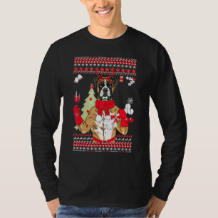 Boxer-kerstboom Ornament Decor Funny Dog Xma T-shirt
