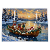 Boxer Kerstboot Vakantie Groot Cadeauzakje (Voorkant)