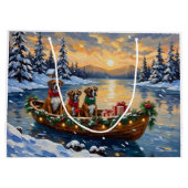 Boxer Kerstboot Vakantie Groot Cadeauzakje (Achterkant)