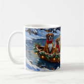 Boxer Kerstboot Vakantie Koffiemok (Links)