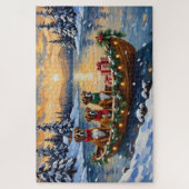 Boxer Kerstboot Vakantie Legpuzzel (Verticaal)