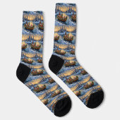 Boxer Kerstboot Vakantie Sokken (Rechts)