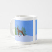 Boxer-kerstbos Koffiemok (Voorkant links)