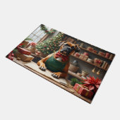Boxer Kerstcadeau Verpakkingskunst Deurmat (Schuin)