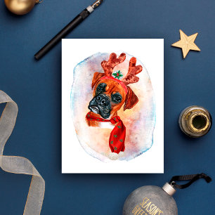 Boxer Kerstcadeaus voor hondenliefhebbers Feestdagenkaart