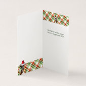 Boxer-kersthond met vakantiehuisje kaart (Binnen)