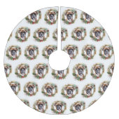 Boxer Kerstkrans Feestelijke Pup Kerstboom Rok (Voorkant)