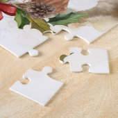 Boxer Kerstkrans Feestelijke Pup Legpuzzel (Zijkant)