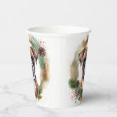 Boxer Kerstkrans Feestelijke Pup Papieren Bekers (Rechts)