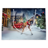 Boxer Kerstmis Feestelijk Seizoen Groot Cadeauzakje (Voorkant)