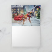 Boxer Kerstmis Feestelijk Seizoen Kaart (Binnen)