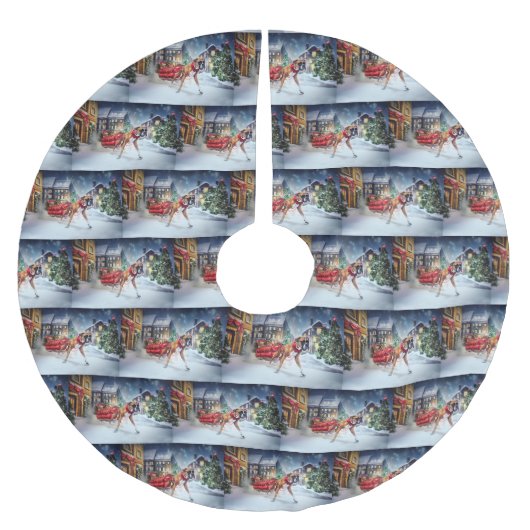 Boxer Kerstmis Feestelijk Seizoen Kerstboom Rok (Voorkant)