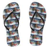 Boxer Kerstmis Feestelijk Seizoen Teenslippers (Voetbed)