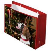 Boxer Kerstmis Large Cadeautasje (Voorkant Gekanteld)