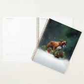 Boxer Kerstmis sneeuw winter Planner (Display)