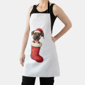 Boxer Kerstmis Stocking hond Schort (Insitu)