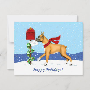 Boxer-kerstpost Kaart