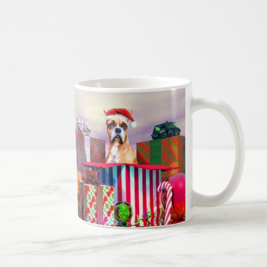 Boxer-kerstverrassing Koffiemok (Rechts)