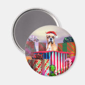 Boxer-kerstverrassing Magneet (Voorkant / Achterkant)