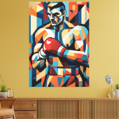 Boxer kubisme canvas (Insitu (Woonkamer))