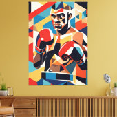Boxer kubisme canvas (Insitu (Woonkamer))