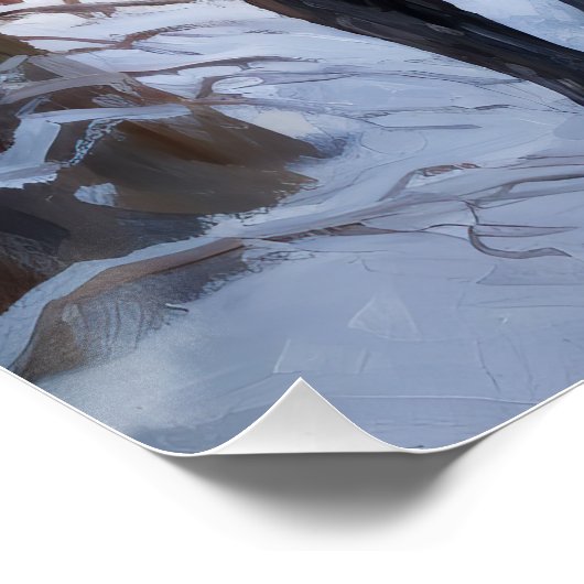 Boxer laat het sneeuwen Kerstmis Perfect Poster (Hoek)