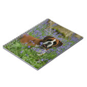 Boxer Laying in Bluebells Notitieboek (Linkerzijde)