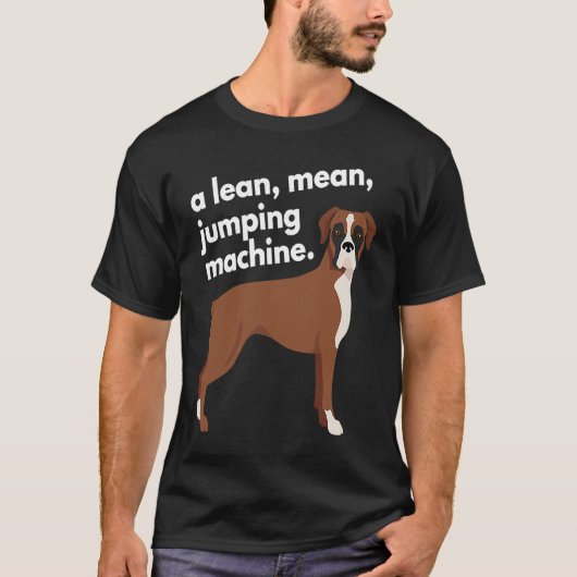 Boxer Lean Mean Jumping Machine T-shirt (Voorkant)