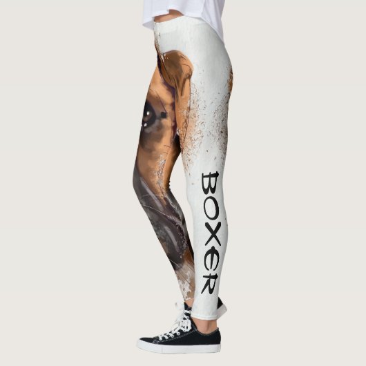 Boxer-Leggings, Cool Art Boxer Dog-Leggings Leggings (Links)