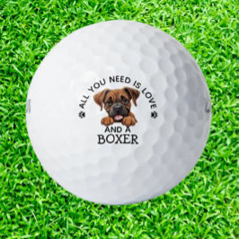 Boxer-Lievende Golfer Golfballen