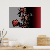 Boxer ligt neer poster (Keuken)