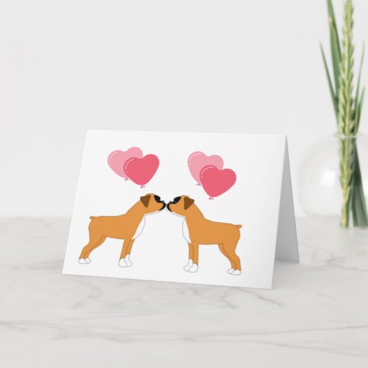 Boxer Love Card Kaart (Voorkant)
