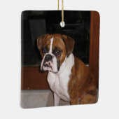 Boxer Love Keramisch Ornament (Rechts)