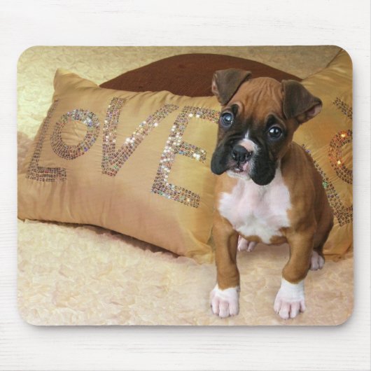 Boxer Love mousepad Muismat (Voorkant)