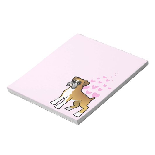 Boxer Love Notitieblok (Linkerzijde)