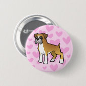 Boxer Love Ronde Button 5,7 Cm (Voorkant /achterkant)
