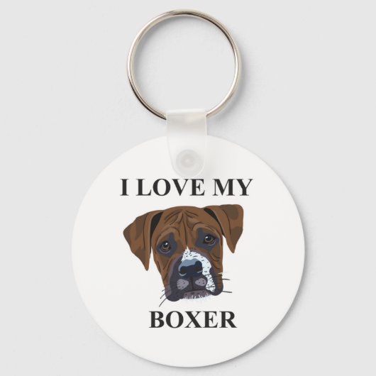Boxer Love Sleutelhanger (Voorkant)