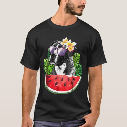 Boxer Love Summer Watermeloen Fruit T-shirt (Voorkant)