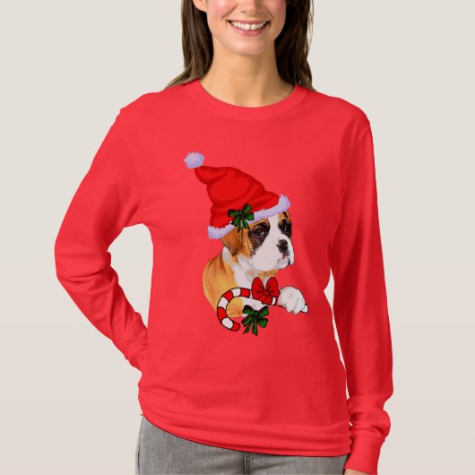 Boxer Lovers kerstfeest T-shirt (Voorkant)