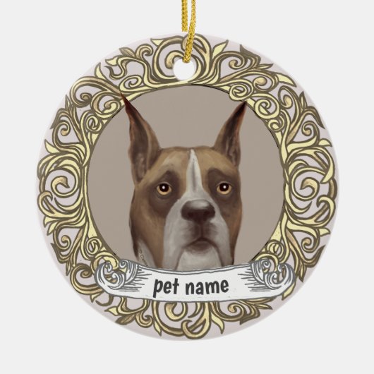 Boxer Loving Memory ornament (Voorkant)