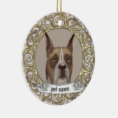 Boxer Loving Memory-sieraad Keramisch Ornament (Rechts)