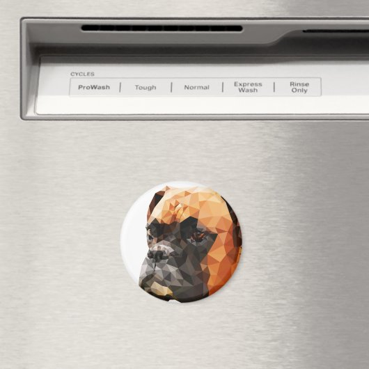 Boxer Low Polykunst Magneet (Insitu (Vaatwasser))