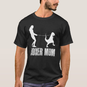 Boxer Ma Dog Dinosaur Women Moederdag T-shirt