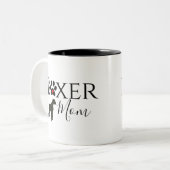 Boxer Ma - Dog Pawprint Tweekleurige Koffiemok (Voorkant links)