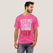 Boxer-macht en pijnsport t-shirt (Voorkant volledig)