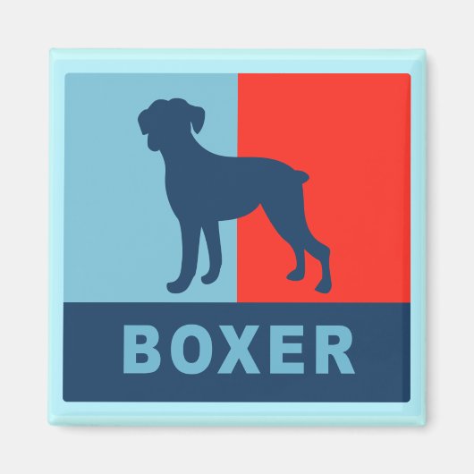 Boxer magneet vierkant (Voorkant)