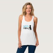 Boxer Mam Racerback Tank voor vrouwen (Volledige Voorkant)