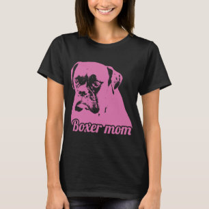 Boxer mama Dog Face Dog Pet Apparel Item T-shirt